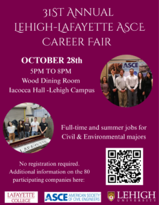 31st Annual Lehigh-Lafayette ASCE Career Fair